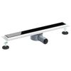 vidaXL Scurgere pentru duș cu capac din sticlă și sifon de 360&deg; 60 cm