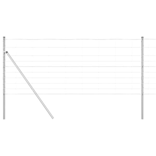 vidaXL St&acirc;lp de gard. Galvanizat 25 x 1 m Oțel