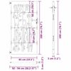 vidaXL Poartă de grădină 85x200 cm, oțel corten, design bambus