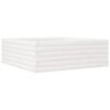 vidaXL Jardinieră de grădină, alb, 70x70x23 cm, lemn masiv de pin