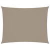 vidaXL P&acirc;nză parasolar gri taupe 5x6 m țesătură oxford dreptunghiular