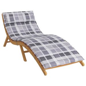 vidaXL Perna de șezlong pentru soare Gri 178 x 60 x 4 cm Tafeta Oxford