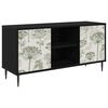 vidaXL Cabinet TV GOTHA 102 x 33 x 51 cm Stejar Negru Lemn prelucrat