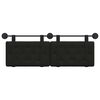 vidaXL Cap de pat suspendat Negru 130 x 55 x 5 cm Piele artificială