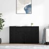 vidaXL Bufeturi 2 pcs Stejar Negru 60 x 30 x 70 cm Lemn compozit