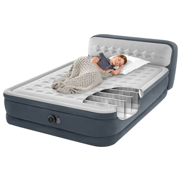 Intex Pat gonflabil Dura-Beam Deluxe Ultra Plush Headboard queen 86cm