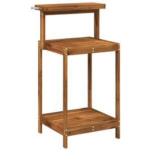 vidaXL Bancă de Ghivece pentru Exterior 56,5 x 48,5 x 107 cm natural