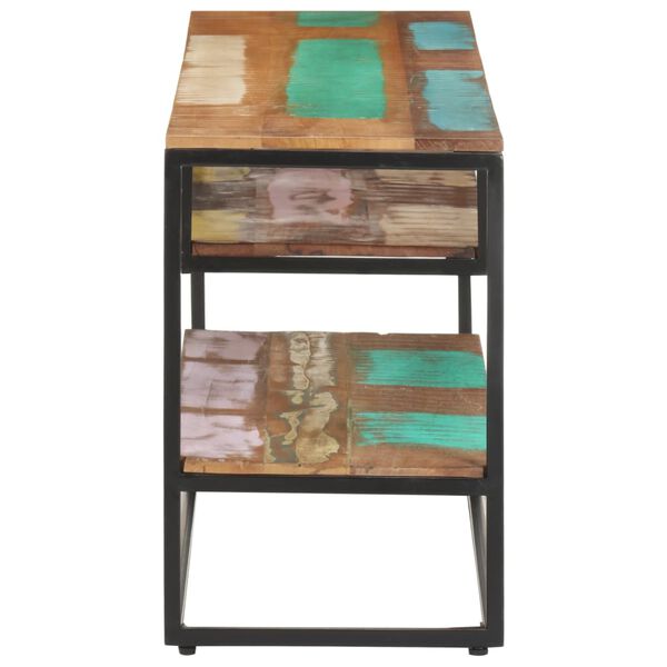 vidaXL Comodă TV, 130 x 30 x 45 cm, lemn masiv reciclat