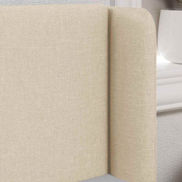 vidaXL Ureche pentru Tăblie Crem 40,5 x 40,5 x 4 cm țesătură