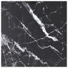 vidaXL Blat masă negru 50x50 cm 6 mm sticlă securizată design marmură