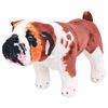 vidaXL Jucărie bulldog din pluș &icirc;n picioare, alb și maro, XXL
