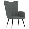 vidaXL Scaun de relaxare, gri &icirc;nchis, material textil