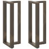 vidaXL Picioare de masă de bar &icirc;n formă de T, 2 buc., negru, 40x35x(100-101) cm, oțel