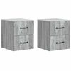 vidaXL Dulap de noapte suspendat 2 buc. Sonoma gri 34,5 x 33 x 40 cm