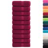 vidaXL Prosoape de baie premium, SOLUND, 10 buc., bordeaux, 30x30 cm, 600 g/m&sup2;