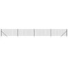vidaXL Gard plasă de s&acirc;rmă cu țăruși de fixare, antracit, 1x10 m