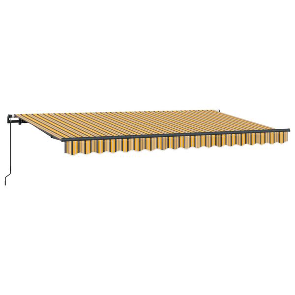 vidaXL Cortina Retractabilă Manual Galben 400 x 200 cm țesătură