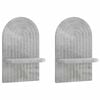 vidaXL Raft de perete 2 buc. Gri Beton 23 x 13,5 x 37,5 cm