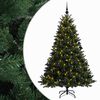 vidaXL Brad de Crăciun artificial cu glob 210 cm 300 LED-uri Alb cald