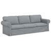 vidaXL Canapea Gri deschis 245 x 82 x 80 cm țesătură