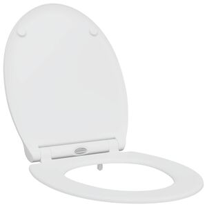 vidaXL Capacul de toaletă Alb 45,5 x 37,5 x 3,8 cm Duroplast