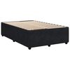 vidaXL Pat box spring cu saltea, negru, 120x200 cm, catifea