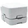 vidaXL Toaletă de camping Gri și alb 41,5 x 36,5 x 30 cm Polietilenă