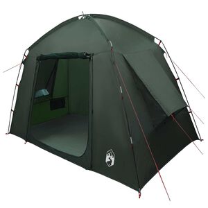 vidaXL Tent Cabină cu acoperiș Verde Army 210 x 210 x 138 cm Poliester
