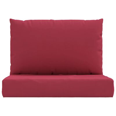 vidaXL Perne pentru canapea din paleți, 2 buc., roșu vin, textil