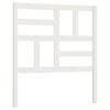 vidaXL Tăblie de pat, alb, 96x4x104 cm, lemn masiv de pin