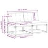 vidaXL 2 Bucată Canapea Medie pentru Exterior Lemn Solid de Acacia