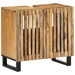 vidaXL Dulap pentru chiuveta de baie 62x34x58 cm lemn masiv mango brut