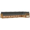 vidaXL Set de canapele de exterior cu pernă 6 pcs Natural și Antracit