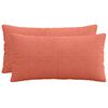 vidaXL Husă pentru pernă 2 pcs ALMELO Roșu portocalie 40 x 70 cm cord