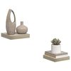 vidaXL Rafturi perete suspendate, 2 buc., stejar, 23x23,5x3,8 cm, MDF