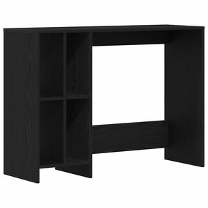 vidaXL Birou Stejar Negru Lemn prelucrat 102,5 x 35 x 75 cm