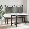 vidaXL Cap de pat suspendat Pe perete Gri deschis 150 x 55 x 5 cm
