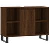 vidaXL Dulap pentru baie, stejar maro, 80x33x60 cm, lemn compozit