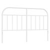vidaXL Tăblie de pat de schimb metalică, alb, 150 cm