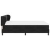 vidaXL Pat cu arcuri cu saltea cu headboard Negru 140 x 200 cm Catifea