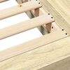 vidaXL Cadru de pat, stejar sonoma, 120x200 cm, lemn prelucrat