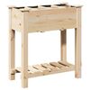vidaXL Vază pentru Grădină Bej 71 x 37 x 76,5 cm Lemn de Brad Solid