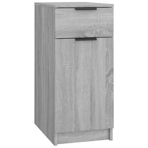 vidaXL Dulap de birou, gri sonoma, 33,5x50x75 cm, lemn prelucrat