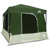 vidaXL Set Cort pentru Camping 2 pcs Verde Tafetă și Material