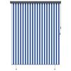 vidaXL Rulou textil Albastru și Alb 200 x 250 cm Țesătură și Aluminiu