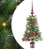 vidaXL Brad de Crăciun cu 150 LED cu suport Verde 65 cm PE