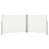 vidaXL Copertină laterală retractabilă, crem, 100 x 1000 cm