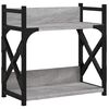 vidaXL Suport imprimantă 2 niveluri gri sonoma 40x20x40 cm lemn