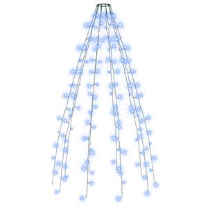 vidaXL Instalație brad de Crăciun cu 150 LED-uri albastru 150 cm