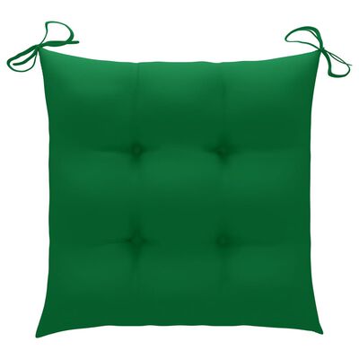 vidaXL Set perne de scaun, 4 buc, 40 x 40 x 8 cm, verde